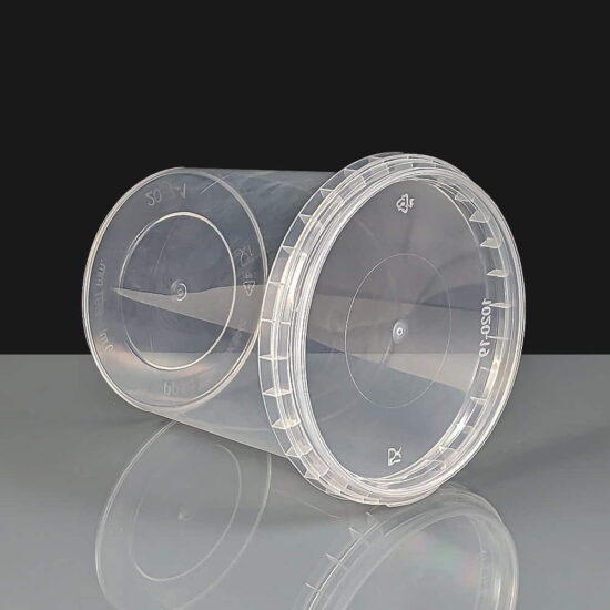 440ml Clear 97mm Diameter Tamperproof Container and Lid 440ml Clear 97mm Diameter Tamperproof Container and Lid