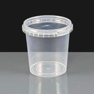 440ml Clear 97mm Diameter Tamperproof Container and Lid 