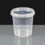 440ml Clear 97mm Diameter Tamperproof Container and Lid 