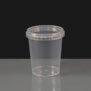 520ml Clear 97mm Diameter Tamperproof Container and Lid 