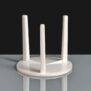 White Tripod Pizza Box Support Lying Down