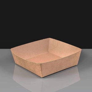 Square Kraft Card Food Tray