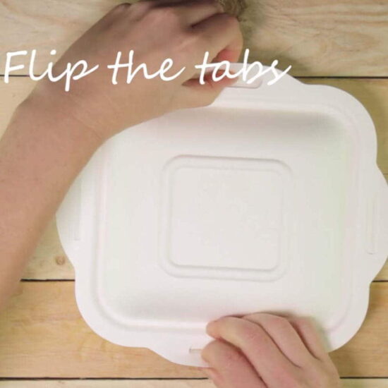 Compostable V3 Gourmet Food Container Lid Compostable V3 Gourmet Food Container Lid