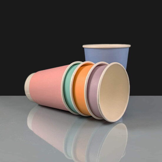 Vegware 8oz feel good coloured paper cups Vegware 8oz feel good coloured paper cups