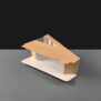10327 Small Cardboard Cake Wedge