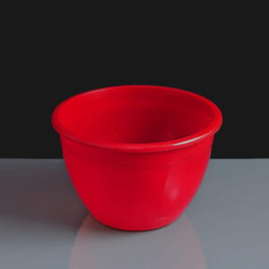 Red Plastic 1lb Pudding Basin