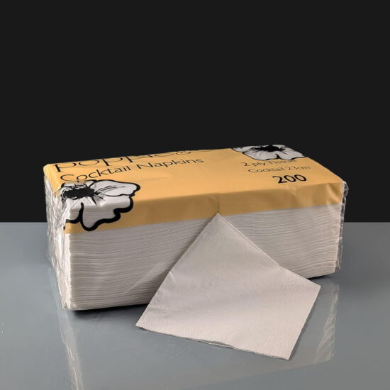 White Cocktail Napkin 2ply White Cocktail Napkin