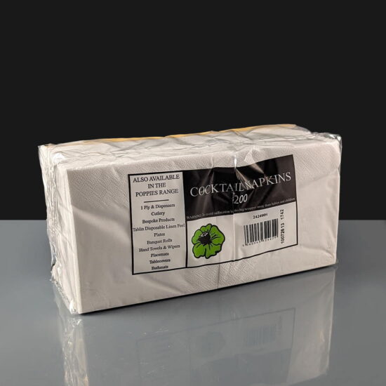 White Cocktail Napkin 2ply White Cocktail Napkin