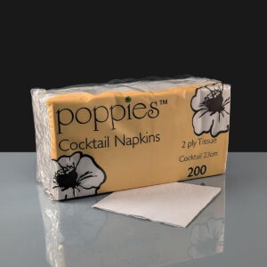 2ply White Cocktail Napkin