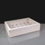 White 24 Cavity Mini Cupcake Boxes Film Window (100)