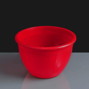 Red Plastic 2lb Pudding Basin