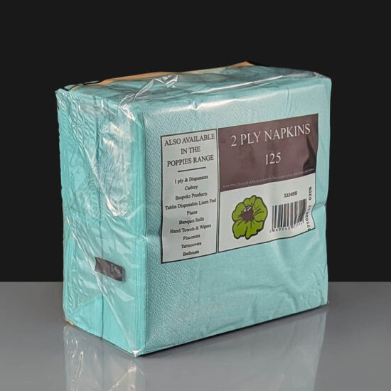 32cm Baby Blue Serviette 32cm Baby Blue Napkin