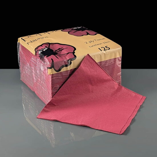 3324bu Burgundy 2ply Napkin 33cm Burgundy Napkin