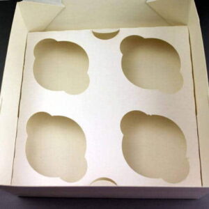 4 Cavity Cupcake Box Insert