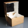 Kraft Windowed Four Cupcake Boxes