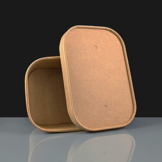 Kraft Lid for Kraft Rectangular Salad Bowls Kraft Lid for Kraft Rectangular Salad Bowls