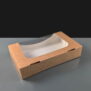 Kraft Rectangular Cake Box with window