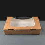Kraft Rectangular Cake Box with window
