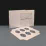 White 6 Cavity Mini Cupcake Boxes Film Window Open (100)