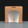 Kraft Square Cake Boxes With Window - 125 x 125 x 40mm