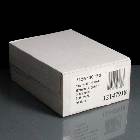 Thermal Till Rolls - Portable Chip & Pin - 57 x 30mm x 9m Thermal Till Rolls - Portable Chip & Pin - 57 x 30mm x 9m