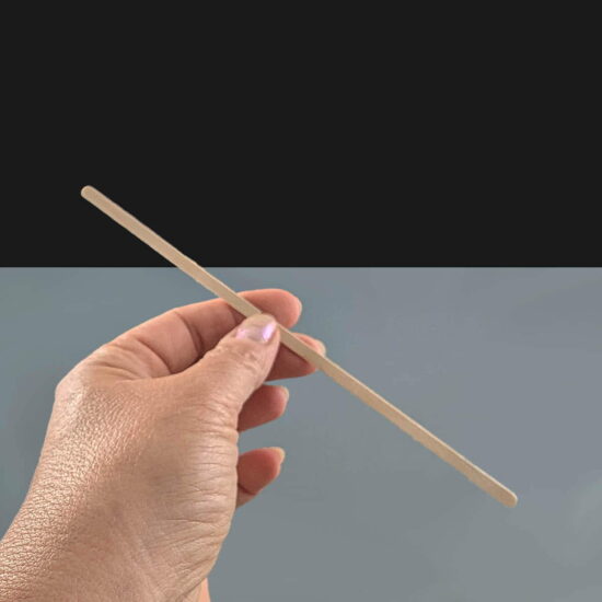 97-046-190mm-wooden-stiirrers-in-hand Wooden Coffee Stirrer 190mm