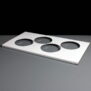 Fifo four holder with protective plastic film