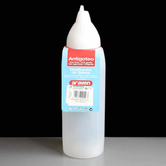 Araven 00556 750ml Non Drip Squeeze Sauce Bottle Translucent Nozzle Araven 00556 750ml Non Drip Squeeze Sauce Bottle Translucent Nozzle
