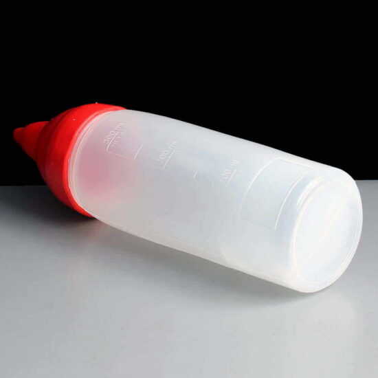 Araven 02554 350ml Non Drip Squeeze Sauce Bottle Red Nozzle Araven 02554 350ml Non Drip Squeeze Sauce Bottle Red Nozzle