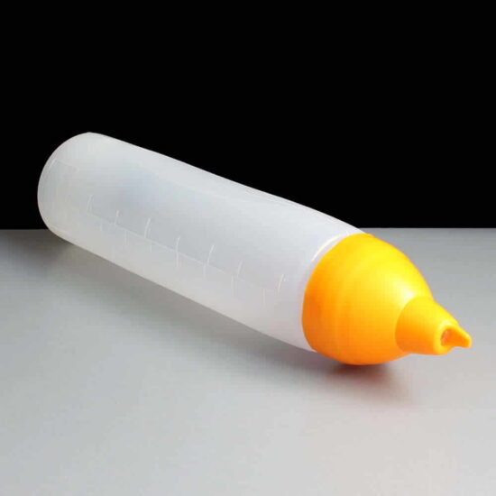 Araven 05555 500ml Non Drip Squeeze Sauce Bottle Orange Nozzle Araven 05555 500ml Non Drip Squeeze Sauce Bottle Orange Nozzle