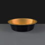 i2r 700ml Black / Gold Round Aluminium Bowls 174 x 43mm