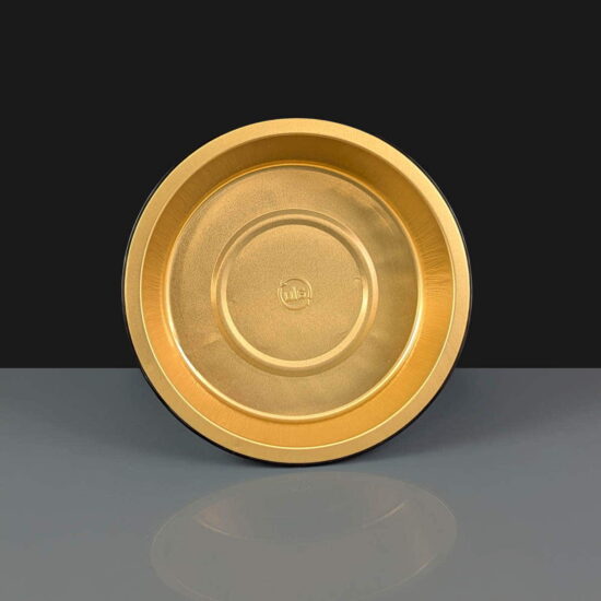 i2r 700ml Black / Gold Round Aluminium Bowls 174 x 43mm i2r 700ml Black / Gold Round Aluminium Bowls 174 x 43mm