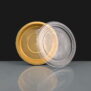 i2r 700ml Black / Gold Round Aluminium Bowls 174 x 43mm