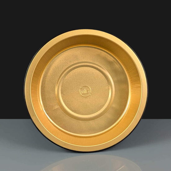 i2r 1200ml Black / Gold Round Aluminium Bowls 196 x 55mm i2r 1200ml Black / Gold Round Aluminium Bowls 196 x 55mm
