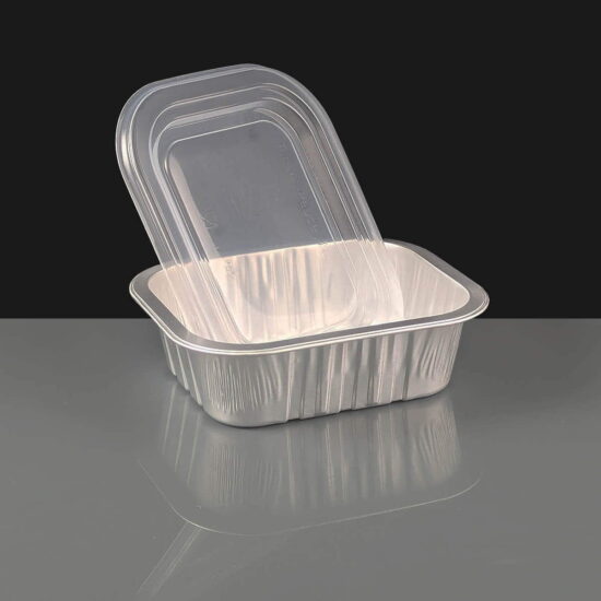 i2r 500ml Silver Rectangular Aluminium Trays 150 x 125 x 45mm i2r 500ml Silver Rectangular Aluminium Trays 150 x 125 x 45mm