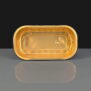 i2r 670ml Black / Gold Rectangular Aluminium Containers 198 x 108 x 50mm