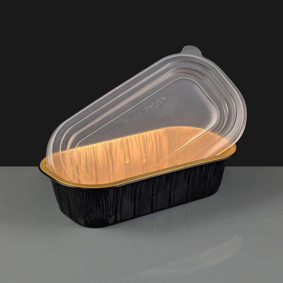 i2r 670ml Black / Gold Rectangular Aluminium Containers 198 x 108 x 50mm i2r 670ml Black / Gold Rectangular Aluminium Containers 198 x 108 x 50mm