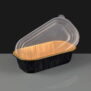 i2r 670ml Black / Gold Rectangular Aluminium Containers 198 x 108 x 50mm