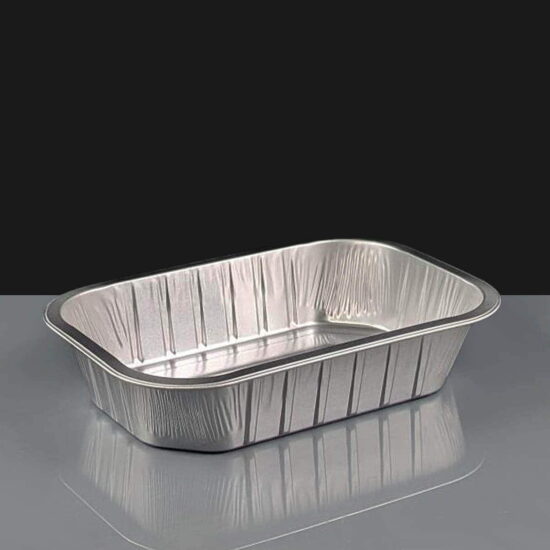 i2r 1000ml Silver Rectangular Aluminium Container