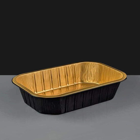 i2r 1000ml Black / Gold Rectangular Aluminium Containers i2r 1000ml Black / Gold Rectangular Aluminium Containers