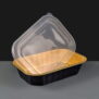 i2r 1000ml Black / Gold Rectangular Aluminium Containers