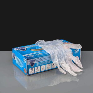 Clear Nitrile Gloves - Powder Free - Large