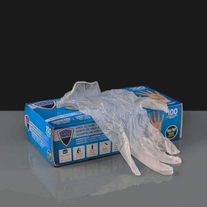 Clear Nitrile Gloves - Powder Free - Medium