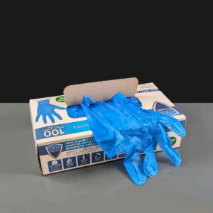 Blue Vinyl Gloves - Powder Free