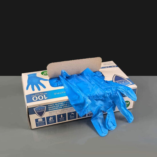 Blue Vinyl Gloves - Powder Free Blue Vinyl Gloves - Powder Free