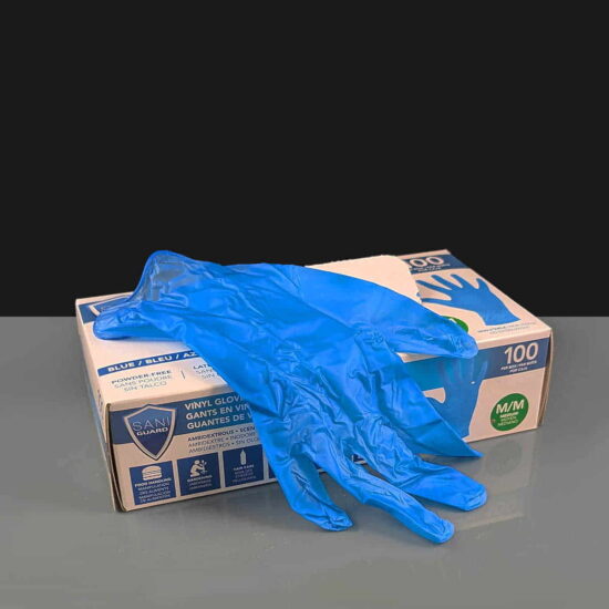 Medium Blue Powder Free Vinyl Gloves Medium Blue Powder Free Vinyl Gloves