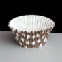 E922 - Brown Polka Dot Cupcake or Muffin Cases 