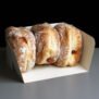 Folding White Swedish Open Bakery Tray holds 3 doughnuts