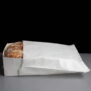 Folding White Swedish Open Bakery Tray in a paper bag