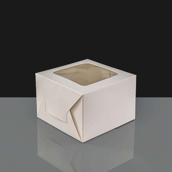 C0004 - Windowed Cake Boxes 6x6x4"
